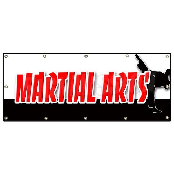 Signmission MARTIAL ARTS BANNER SIGN jiu-jitsu kung fu tae kwon do judo classes B-120 Martial Arts - main